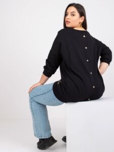 Black blouse with plus size