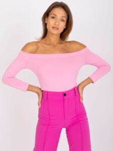 Light pink women's cotton blouse