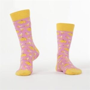Men's pink socks with