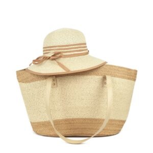 Plážová taška s klobúkom Art