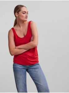 Red Basic Tank Top Pieces
