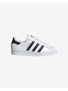 White Kids Leather Sneakers adidas Originals