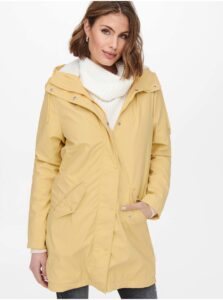 Yellow Women's Parka with Hood and Only