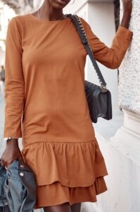 Basic brown dress with
