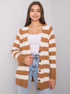 Camel and cream sweater