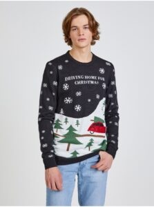 Dark Blue Christmas Sweater Blend