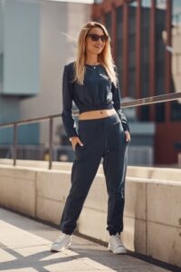 Ordinary women's tracksuit in