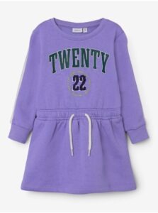 Purple Girls' Sweatshirt Dress name it