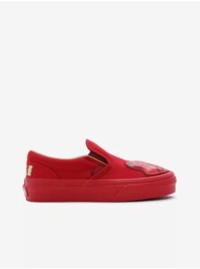 Red kids slip on sneakers VANS