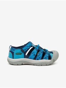 Blue Kids Patterned Outdoor Sandals