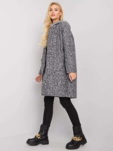 Cordelia grey coat with hood