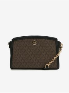 Dark Brown Women's Patterned Crossbody Handbag