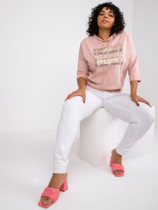 Dusty pink cotton blouse large