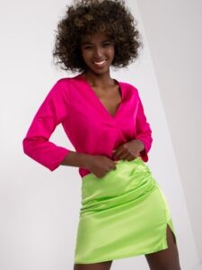 Light green ruffle skirt from imitation