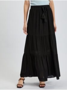 Orsay Black Ladies Maxi Skirt