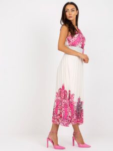 Pink midi one size pleated