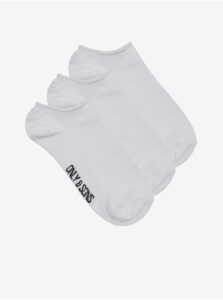 Set of three pairs of men's socks in white