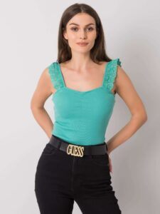 Turquoise cotton top