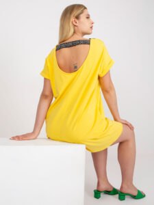 Yellow long blouse of larger