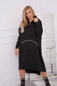Black insulated dress with