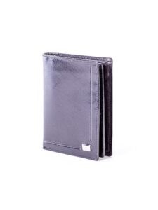 Black leather wallet with