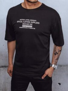 Black men's T-shirt Dstreet z