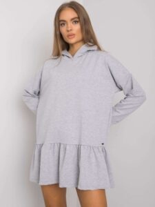 Grey cotton dress with