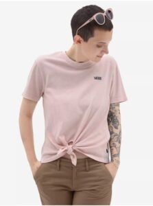 Light pink women's T-shirt VANS