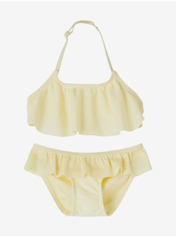 Light yellow girls two-piece swimwear name