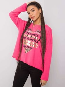 Pink cotton blouse with