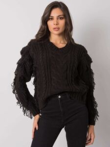 RUE PARIS Black sweater
