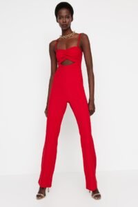 Trendyol Red Cut-Out Detailed