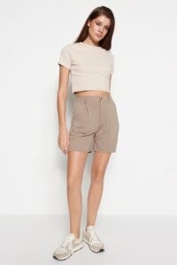 Trendyol Shorts - Brown -