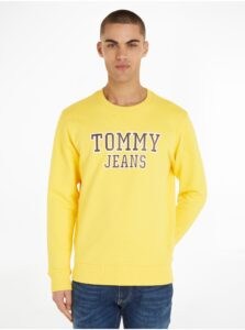 Yellow Mens Sweatshirt with Tommy Jeans