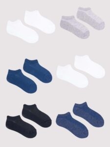 Yoclub Man's Boys' Ankle Thin Cotton Socks