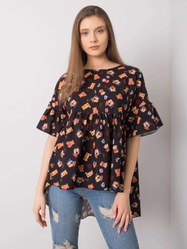 Black blouse with