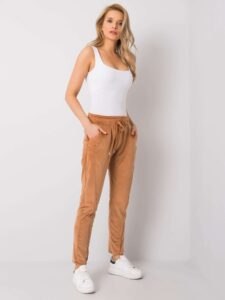 Camel velour trousers RUE