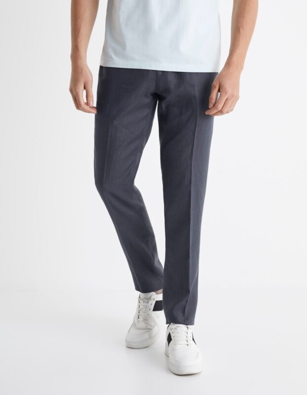 Celio Linen Suit Pants