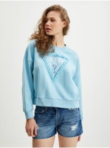 Light Blue Women's Sweatshirt Guess