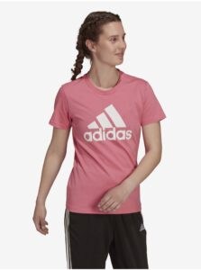 Pink Women's T-Shirt with Print adidas Performance