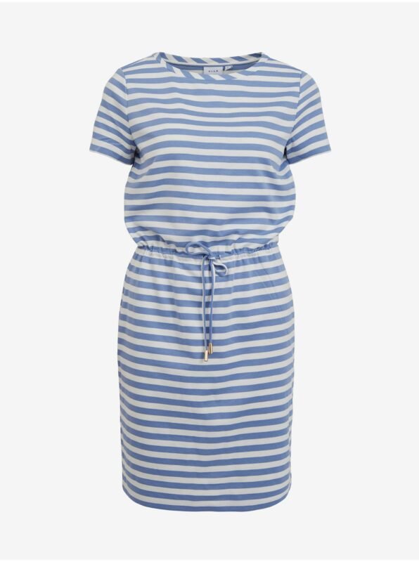 White-blue striped dress VILA Tinny