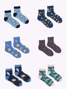 Yoclub Man's Boys' Cotton Socks Patterns