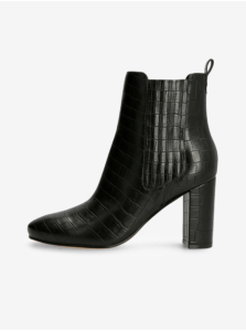Black Women Patterned Ankle Boots Guess
