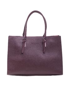Burgundy women's bag with