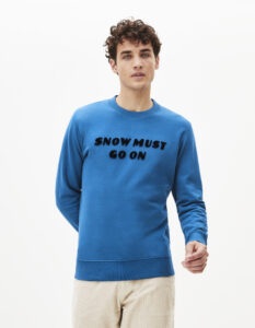 Celio Sweatshirt Pewording Snow
