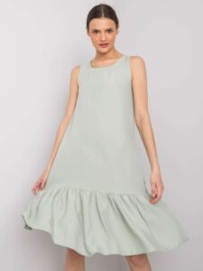 Mint dress with frills Jossie
