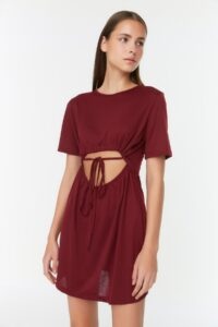 Trendyol Claret Red Cut-Out Detailed