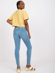 Blue women's skinny fit jeans