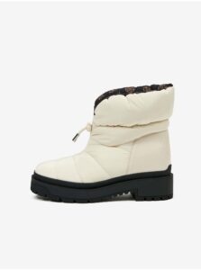 Cream Ankle Winter Boots Guess