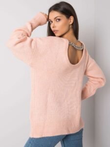 RUE PARIS Light pink lady's sweater